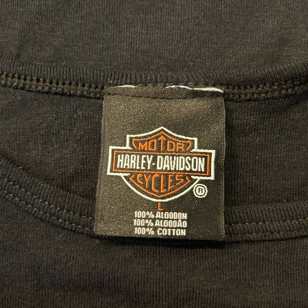 Harley-Davidson Black Camisole with Vibrant Orange Logo - Picture 5 of 5